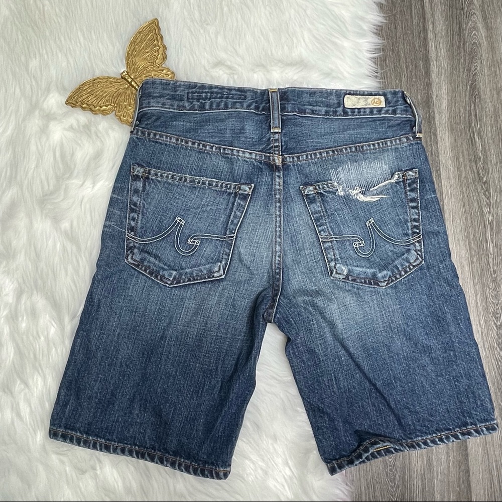 Vintage Y2K AG Adriano Goldschmeid Denim Shorts Womens 24R Ex-Boyfriend Short